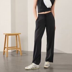 Athleta Seasoft Mid Rise Straight Pant Black Large